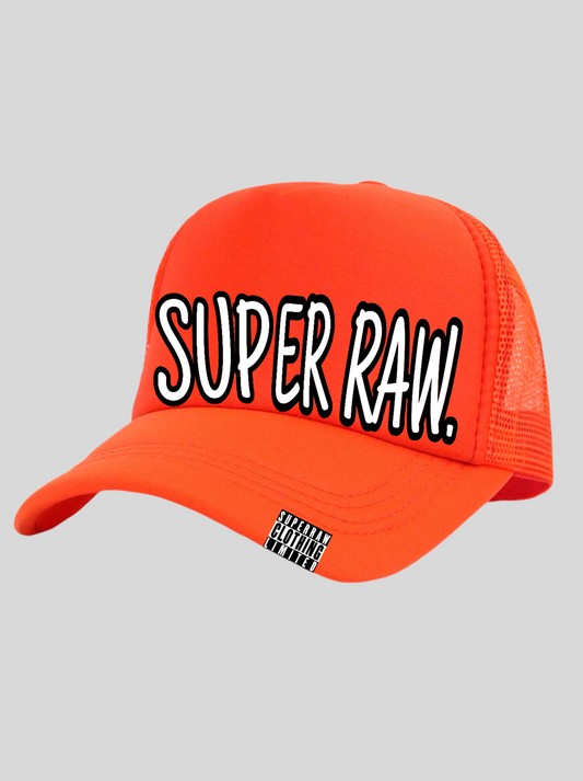 SUPERRAW. TRUCKER CAP - OR/WH