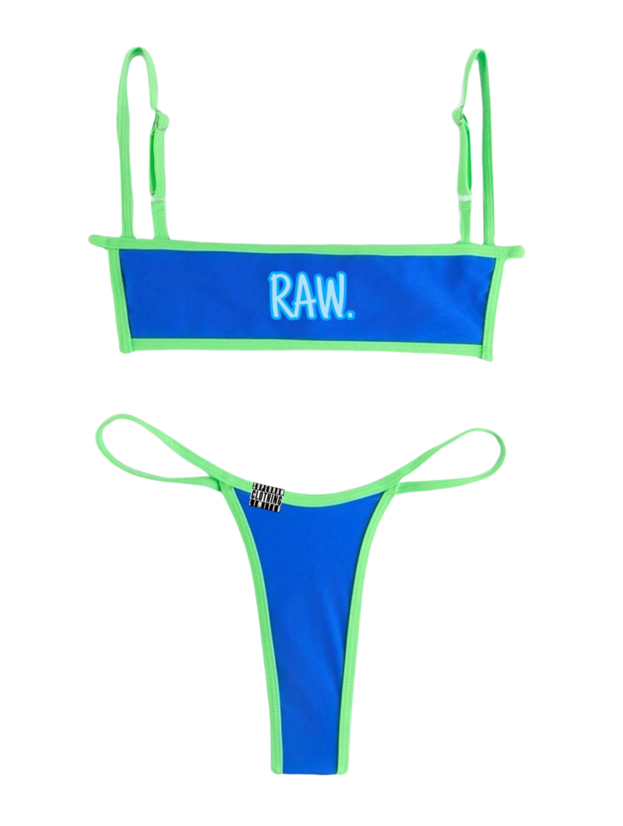 RAW BIKINI SET - ELECTRIC BLUE