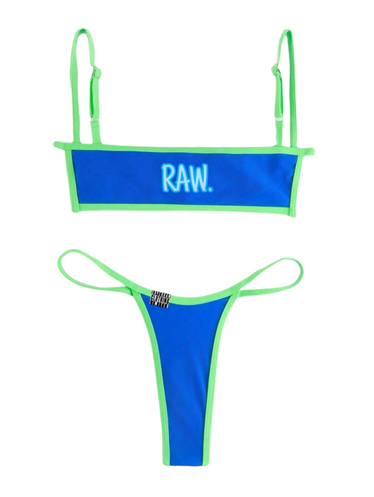 RAW BIKINI SET - ELECTRIC BLUE