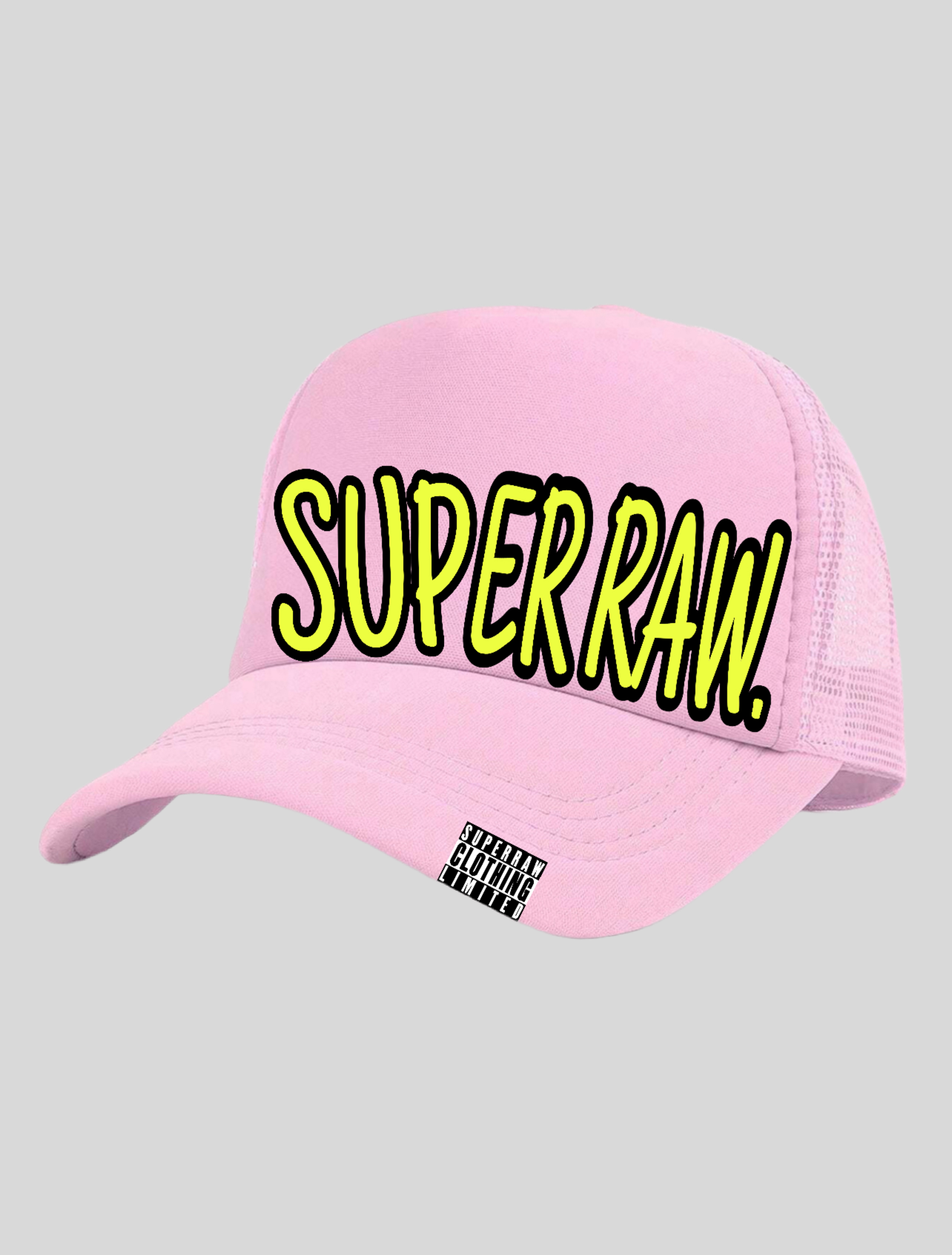 SUPERRAW. TRUCKER CAP - PK/YL